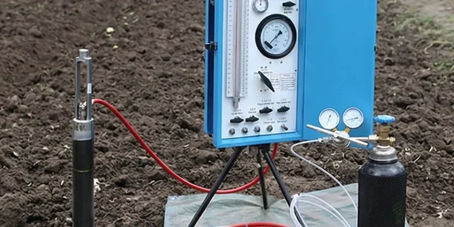 Illustrative image of Ménard pressuremeter test (PMT) in Blackburn